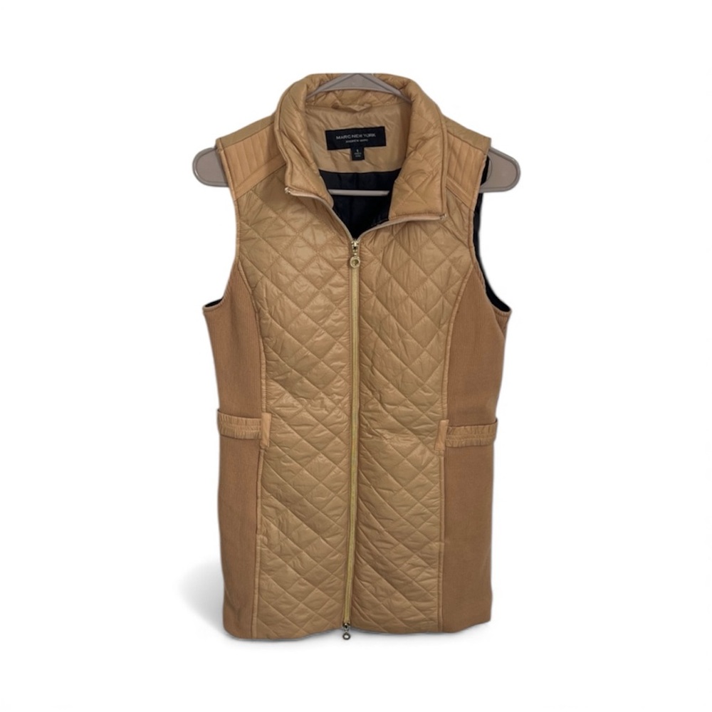 Marc New York Camel Quilted Vest